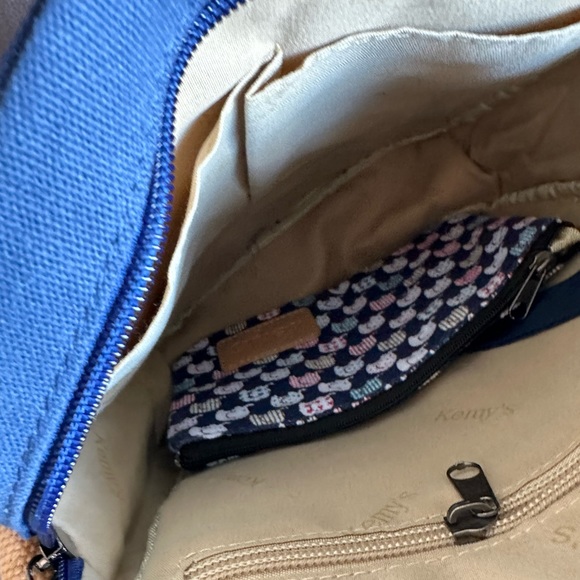 Kemy's • Crossbody Purse Handbag Bag Elephant Print • baby Blue new - Picture 7 of 10